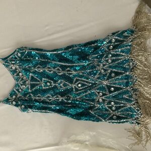 Lillie Rubin Silk size small flapper style dress